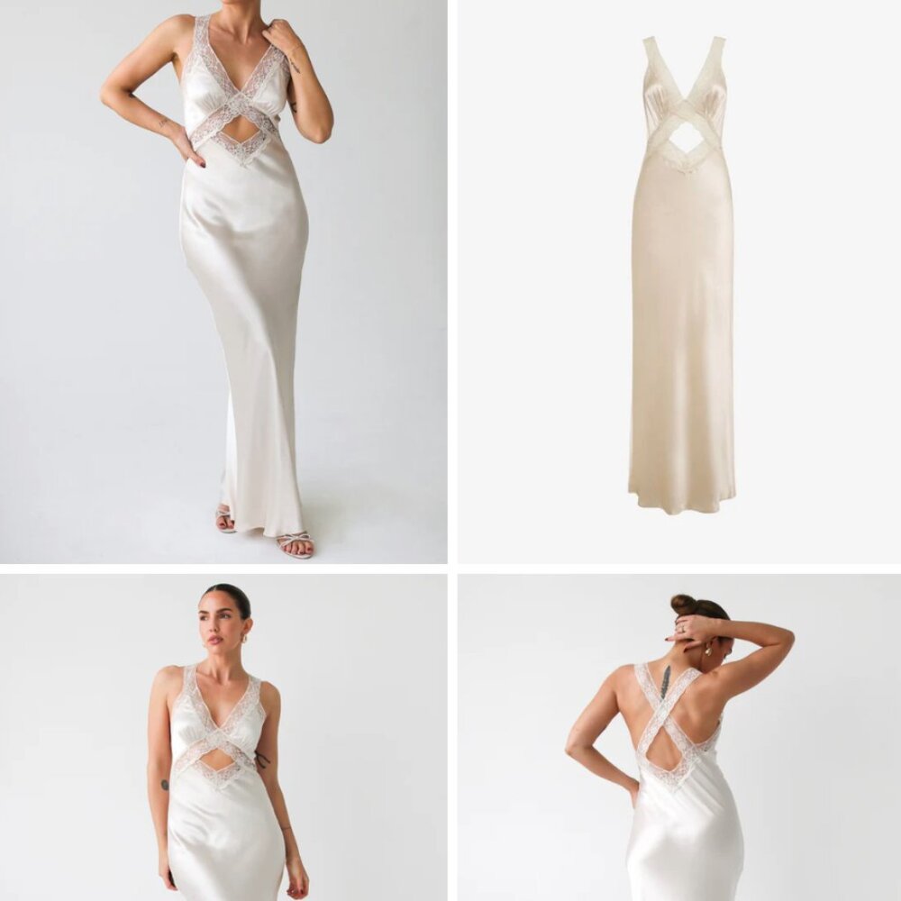 NWT XS Crossroads Maxi Dress - Ivory